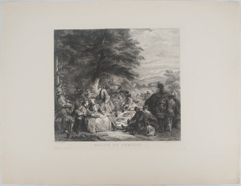 Carle VAN LOO :, Gravure originale (vue générale) - Crédit photo : Galerie Art.Paris