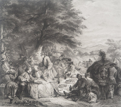 Carle VAN LOO :, Gravure originale (photo de détail 2) - Crédit photo : Galerie Art.Paris
