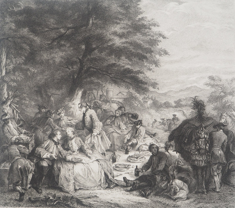 Carle VAN LOO :, Gravure originale (photo de détail 2) - Crédit photo : Galerie Art.Paris