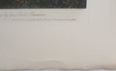 Giovanni Paolo PANNINI :, Gravure originale (photo de détail 5) - Crédit photo : Galerie Art.Paris