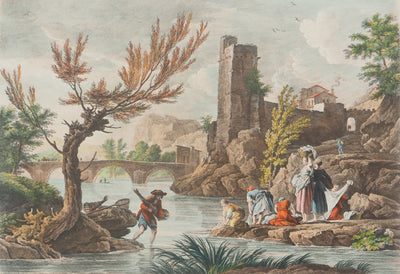 Joseph VERNET :, Gravure originale (photo de détail 3) - Crédit photo : Galerie Art.Paris