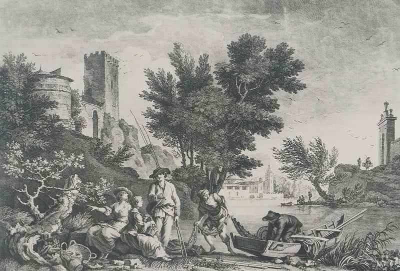 Joseph VERNET :, Gravure originale (photo de détail 2) - Crédit photo : Galerie Art.Paris