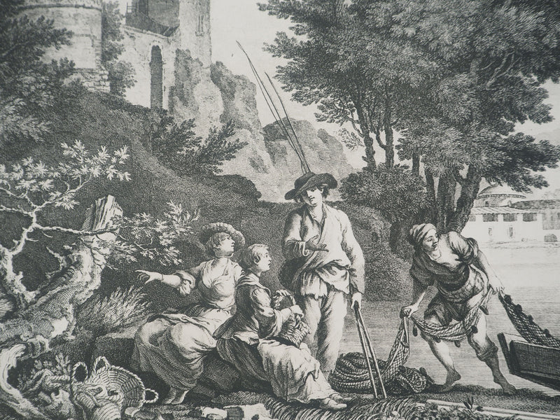 Joseph VERNET :, Gravure originale (photo de détail 3) - Crédit photo : Galerie Art.Paris