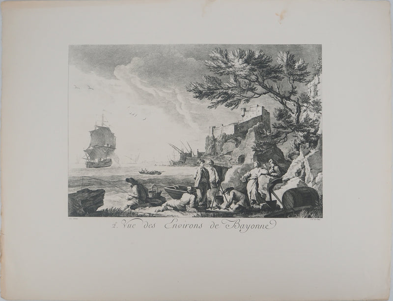 Joseph VERNET :, Gravure originale (vue générale) - Crédit photo : Galerie Art.Paris