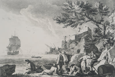 Joseph VERNET :, Gravure originale (photo de détail 2) - Crédit photo : Galerie Art.Paris