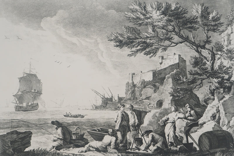 Joseph VERNET :, Gravure originale (photo de détail 2) - Crédit photo : Galerie Art.Paris