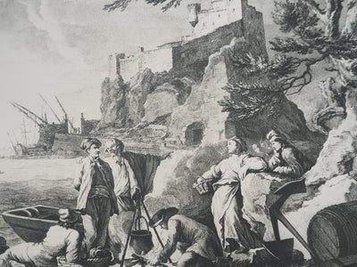 Joseph VERNET :, Gravure originale (photo de détail 4) - Crédit photo : Galerie Art.Paris