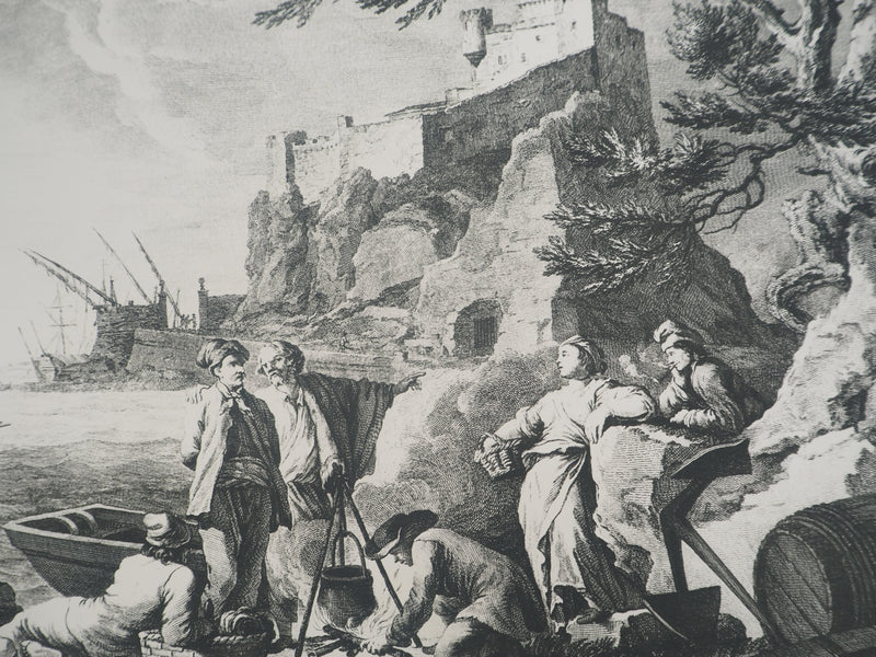 Joseph VERNET :, Gravure originale (photo de détail 4) - Crédit photo : Galerie Art.Paris
