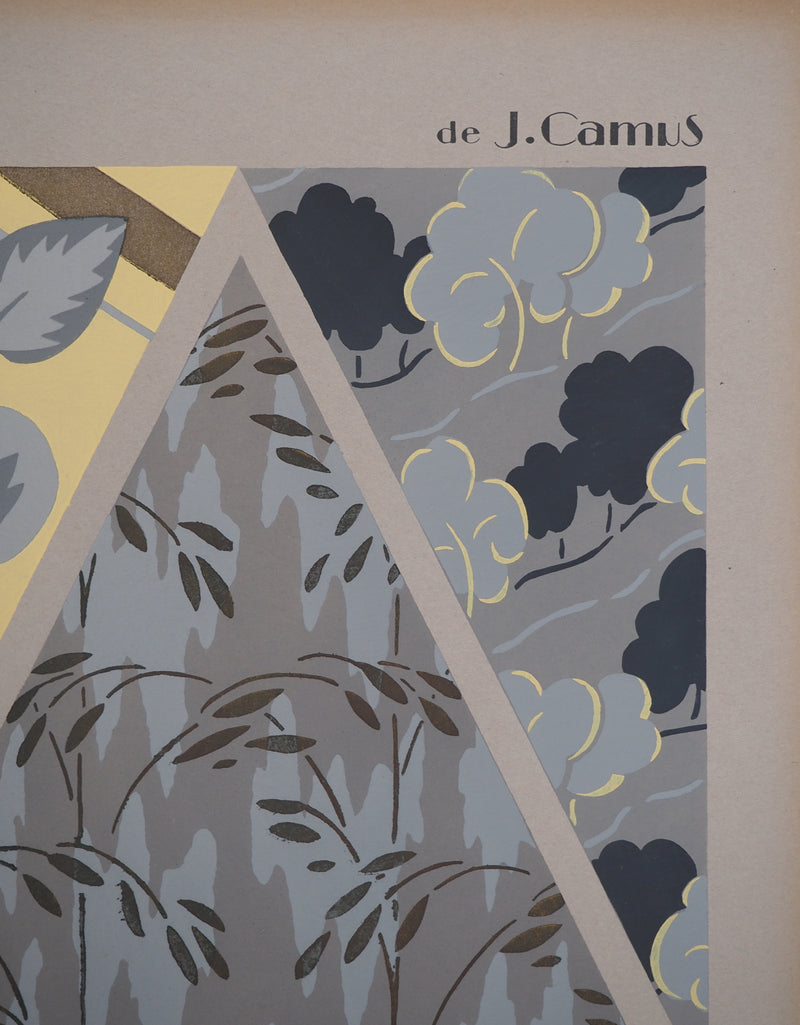 Jacques CAMUS : Le jardin florissant, Lithographie originale (photo de détail 2) - Crédit photo : Galerie Art.Paris