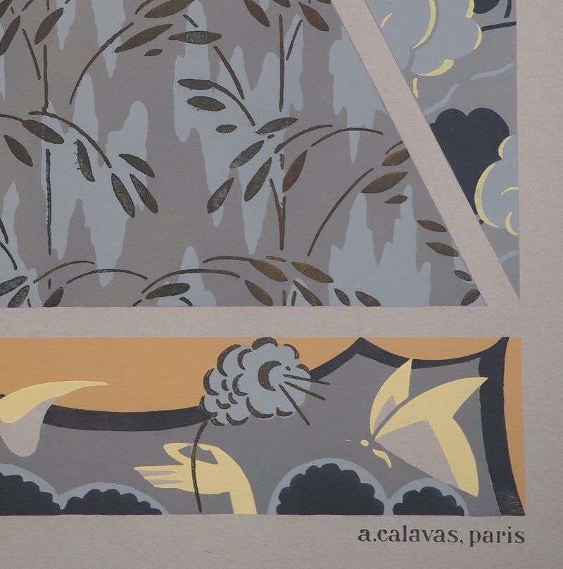 Jacques CAMUS : Le jardin florissant, Lithographie originale (photo de détail 4) - Crédit photo : Galerie Art.Paris