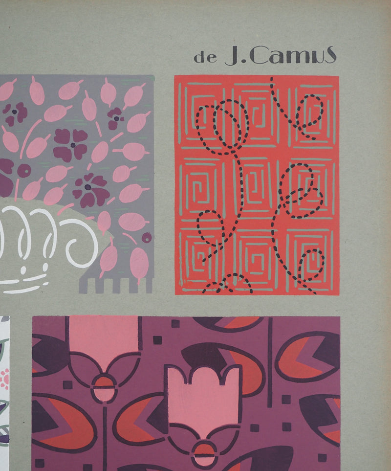 Jacques CAMUS : Les tulipes roses, Lithographie originale (photo de détail 2) - Crédit photo : Galerie Art.Paris