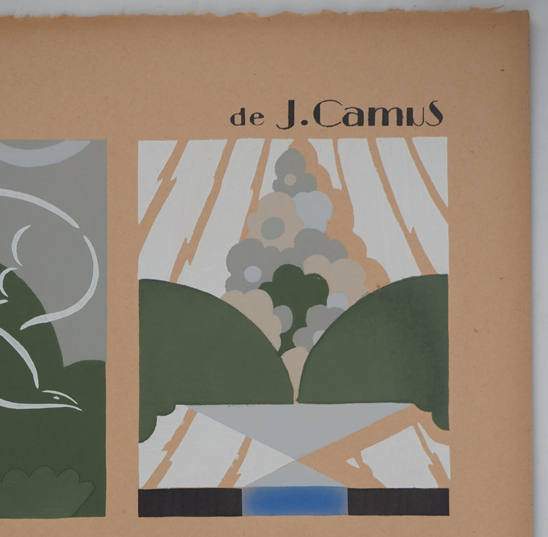 Jacques CAMUS : La cité grise, Lithographie originale (photo de détail 2) - Crédit photo : Galerie Art.Paris