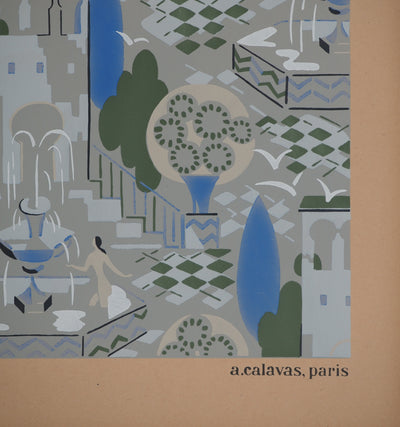 Jacques CAMUS : La cité grise, Lithographie originale (photo de détail 5) - Crédit photo : Galerie Art.Paris