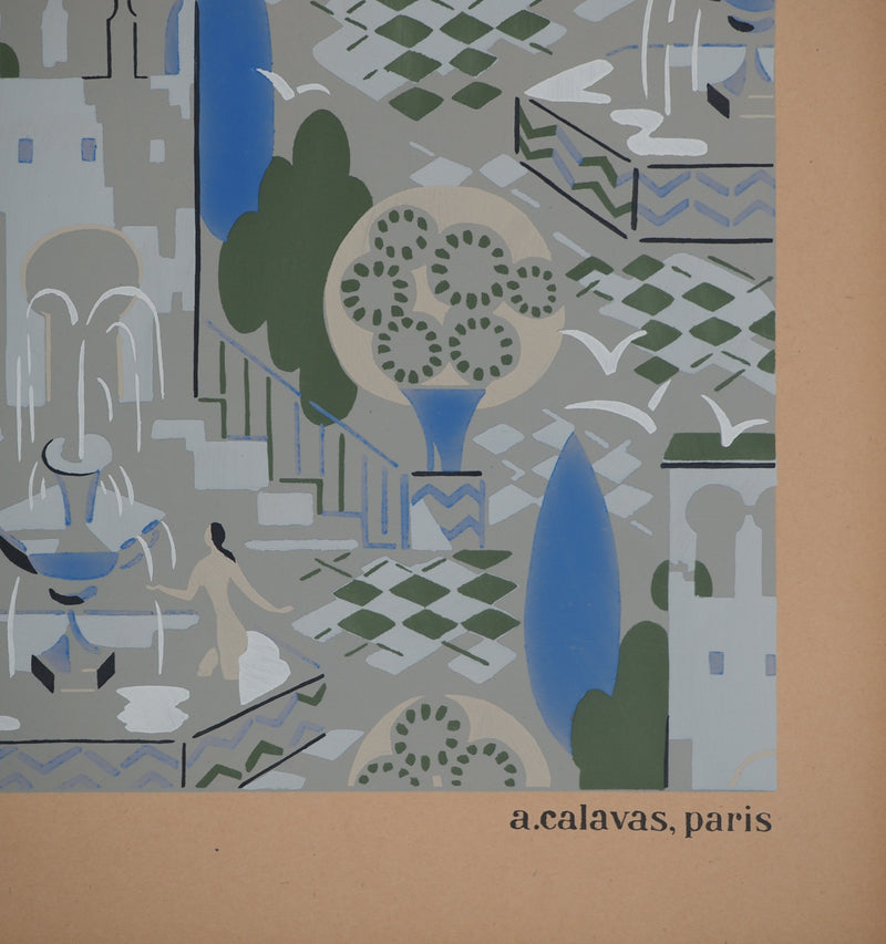 Jacques CAMUS : La cité grise, Lithographie originale (photo de détail 5) - Crédit photo : Galerie Art.Paris