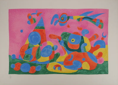 Joan MIRO : Le dragon rouge et bleu, Ubu roi, Lithographie originale (photo de détail 3) - Crédit photo : Galerie Art.Paris