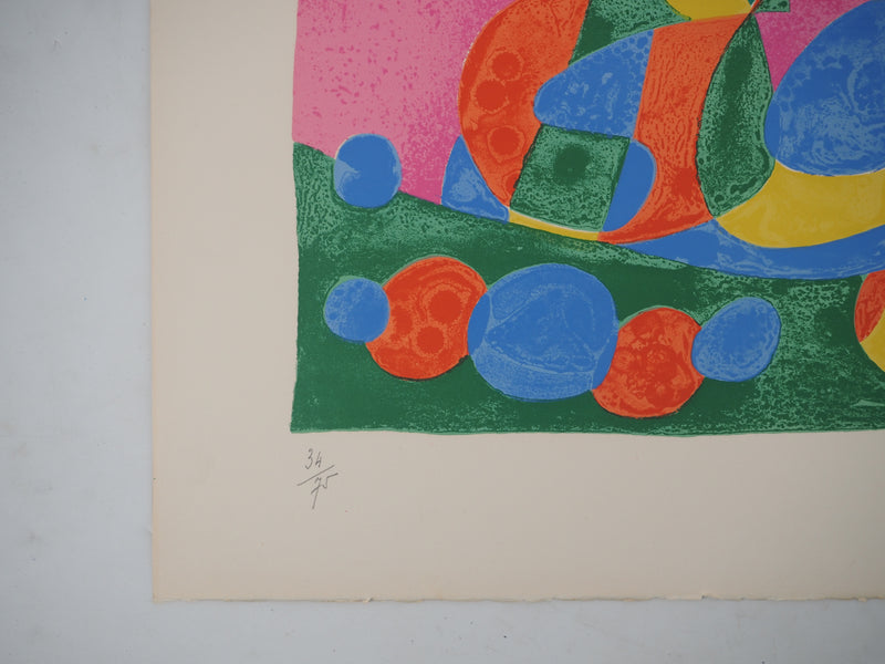 Joan MIRO : Le dragon rouge et bleu, Ubu roi, Lithographie originale (photo de détail 2) - Crédit photo : Galerie Art.Paris