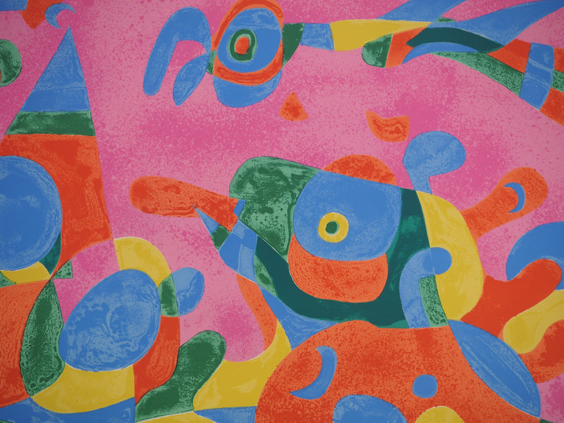 Joan MIRO : Le dragon rouge et bleu, Ubu roi, Lithographie originale (photo de détail 6) - Crédit photo : Galerie Art.Paris