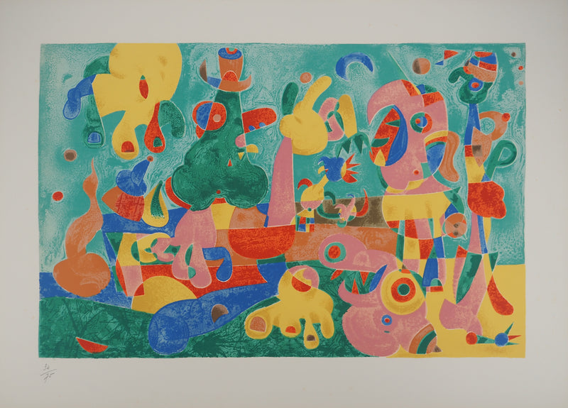 Joan MIRO : Les animaux colorés, Ubu roi, Lithographie originale (photo de détail 2) - Crédit photo : Galerie Art.Paris