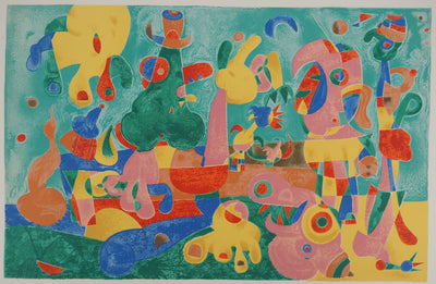 Joan MIRO : Les animaux colorés, Ubu roi, Lithographie originale (vue générale) - Crédit photo : Galerie Art.Paris