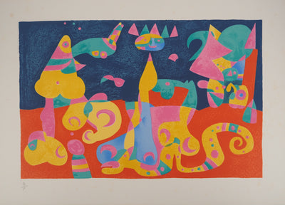Joan MIRO : La nuit du roi, Ubu roi, Lithographie originale (photo de détail 3) - Crédit photo : Galerie Art.Paris