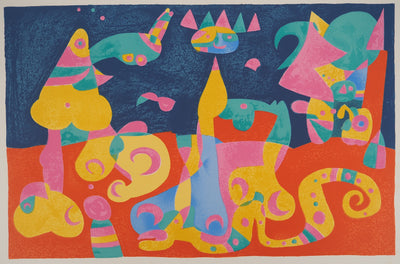 Joan MIRO : La nuit du roi, Ubu roi, Lithographie originale (vue générale) - Crédit photo : Galerie Art.Paris