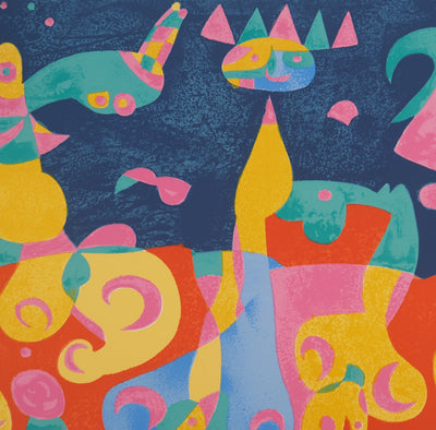 Joan MIRO : La nuit du roi, Ubu roi, Lithographie originale (photo de détail 5) - Crédit photo : Galerie Art.Paris