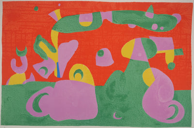 Joan MIRO : Formes surréalistes, Ubu roi, Lithographie originale (vue générale) - Crédit photo : Galerie Art.Paris