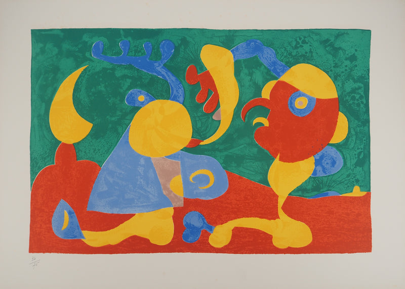 Joan MIRO : Discussion dans la nuit, Ubu roi, Lithographie originale (photo de détail 2) - Crédit photo : Galerie Art.Paris