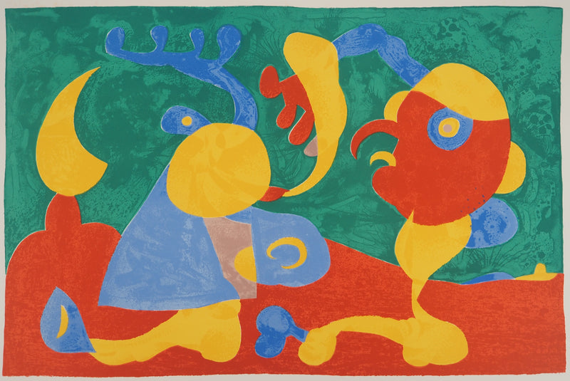 Joan MIRO : Discussion dans la nuit, Ubu roi, Lithographie originale (vue générale) - Crédit photo : Galerie Art.Paris