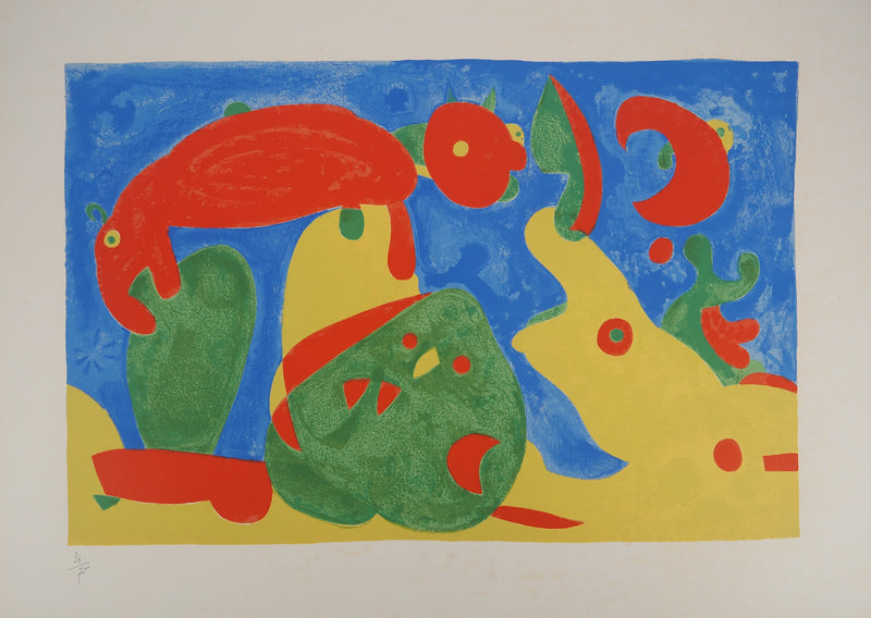 Joan MIRO : La balade nocturne, Ubu roi, Lithographie originale (photo de détail 3) - Crédit photo : Galerie Art.Paris