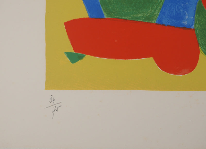 Joan MIRO : La balade nocturne, Ubu roi, Lithographie originale (photo de détail 2) - Crédit photo : Galerie Art.Paris