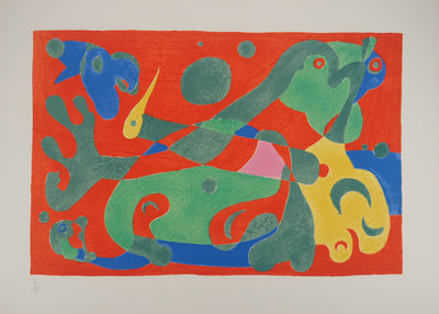 Joan MIRO : Le dragon vert, Ubu roi, Lithographie originale (photo de détail 2) - Crédit photo : Galerie Art.Paris