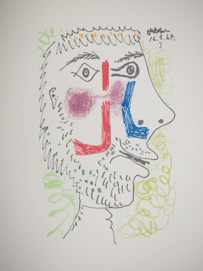 Pablo PICASSO : Jeune homme de profil, Lithographie originale (photo de détail 2) - Crédit photo : Galerie Art.Paris