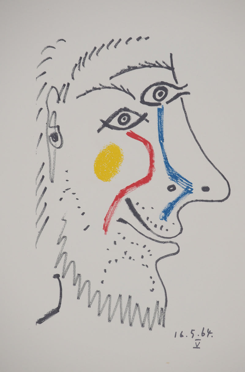 Pablo PICASSO : Portrait aux larmes, Lithographie originale (photo de détail 2) - Crédit photo : Galerie Art.Paris