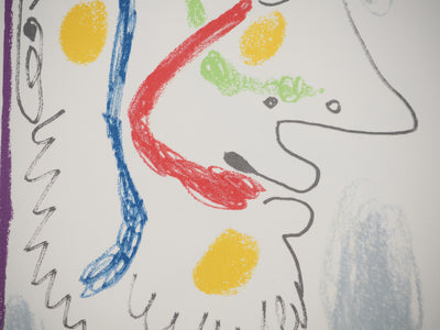Pablo PICASSO : Autoportrait à la marinière, Lithographie originale (photo de détail 5) - Crédit photo : Galerie Art.Paris