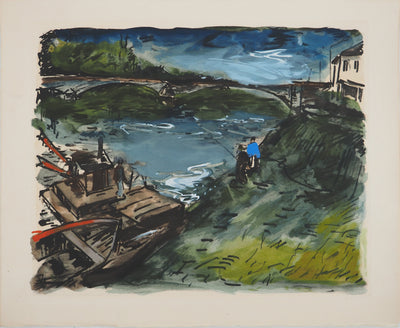 Maurice DE VLAMINCK :, Gravure originale (vue générale) - Crédit photo : Galerie Art.Paris