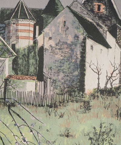  PETIT-JEAN : Vue sur une maison de campagne , Lithographie originale (photo de détail 5) - Crédit photo : Galerie Art.Paris