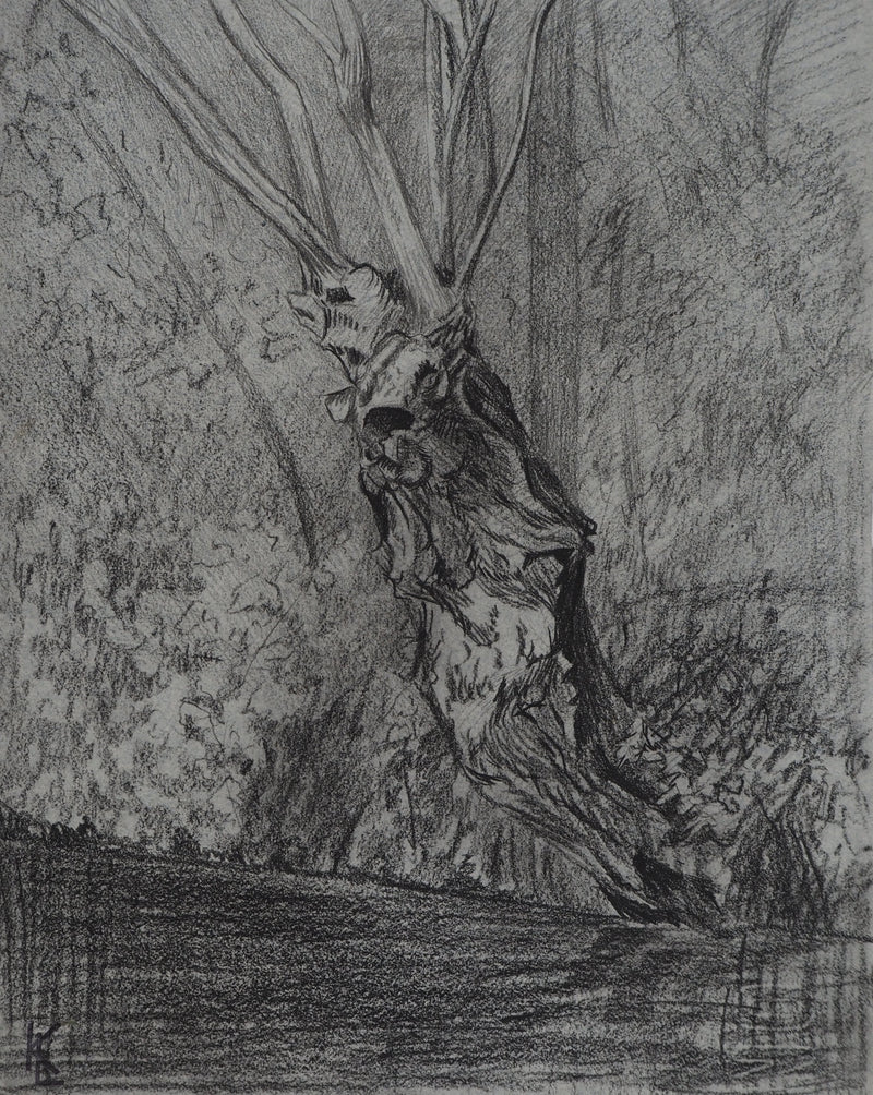 Léopold Franz KOWALSKI : Le cerf, c., Dessin original (photo de détail 2) - Crédit photo : Galerie Art.Paris