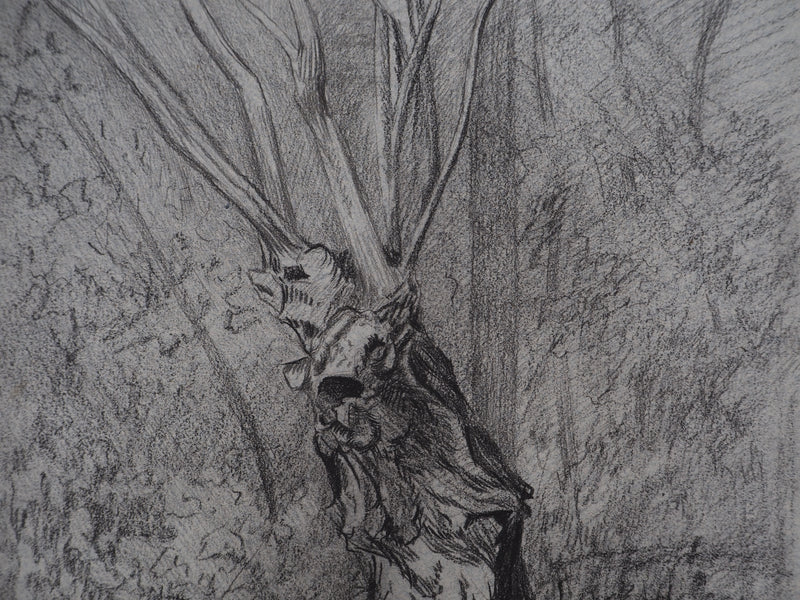Léopold Franz KOWALSKI : Le cerf, c., Dessin original (photo de détail 4) - Crédit photo : Galerie Art.Paris
