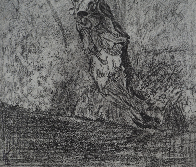 Léopold Franz KOWALSKI : Le cerf, c., Dessin original (photo de détail 3) - Crédit photo : Galerie Art.Paris