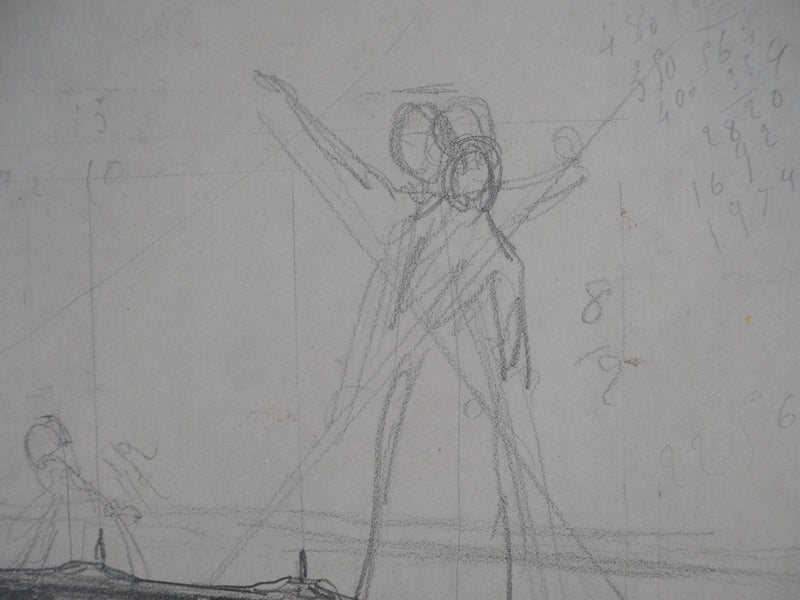 Léopold Franz KOWALSKI : Étude des sujets à la barque, c, Dessin original (photo de détail 4) - Crédit photo : Galerie Art.Paris