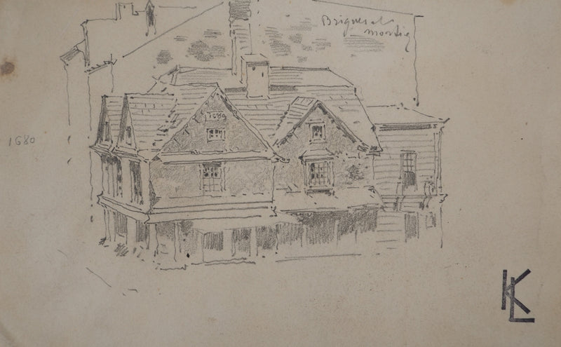 Léopold Franz KOWALSKI : La maison au n°1680, c, Dessin original (photo de détail 2) - Crédit photo : Galerie Art.Paris
