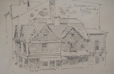 Léopold Franz KOWALSKI : La maison au n°1680, c, Dessin original (photo de détail 3) - Crédit photo : Galerie Art.Paris