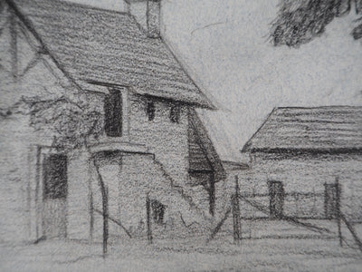 Léopold Franz KOWALSKI : Une ferme, c, Dessin original (photo de détail 5) - Crédit photo : Galerie Art.Paris