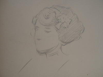 Léopold Franz KOWALSKI : Portrait de Christelle, c, Dessin original (photo de détail 5) - Crédit photo : Galerie Art.Paris