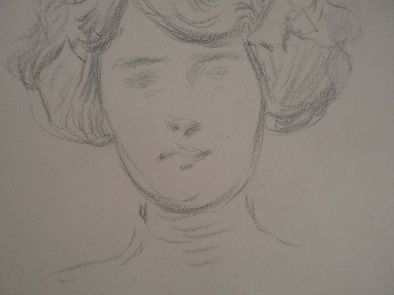 Léopold Franz KOWALSKI : Portrait de Christelle, c, Dessin original (photo de détail 4) - Crédit photo : Galerie Art.Paris