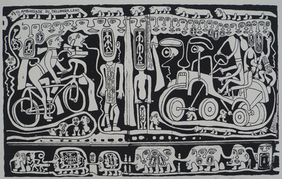 Yvon TAILLANDIER : L'ambassade du Taillandier-Land, Sérigraphie originale (vue générale) - Crédit photo : Galerie Art.Paris