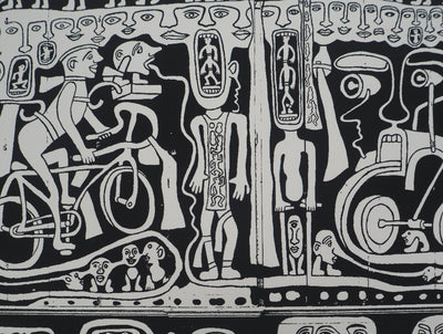 Yvon TAILLANDIER : L'ambassade du Taillandier-Land, Sérigraphie originale (photo de détail 4) - Crédit photo : Galerie Art.Paris