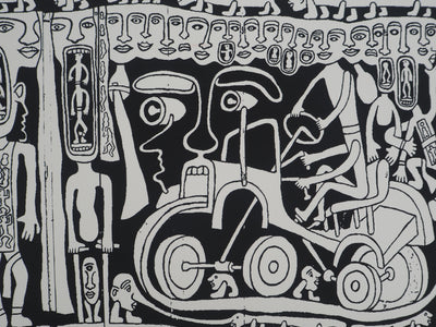 Yvon TAILLANDIER : L'ambassade du Taillandier-Land, Sérigraphie originale (photo de détail 5) - Crédit photo : Galerie Art.Paris
