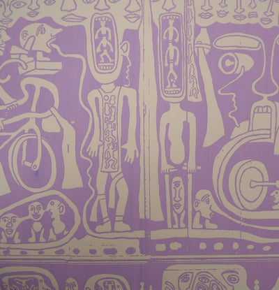 Yvon TAILLANDIER : L'ambassade du Taillandier-Land en violet, Sérigraphie originale (photo de détail 6) - Crédit photo : Galerie Art.Paris